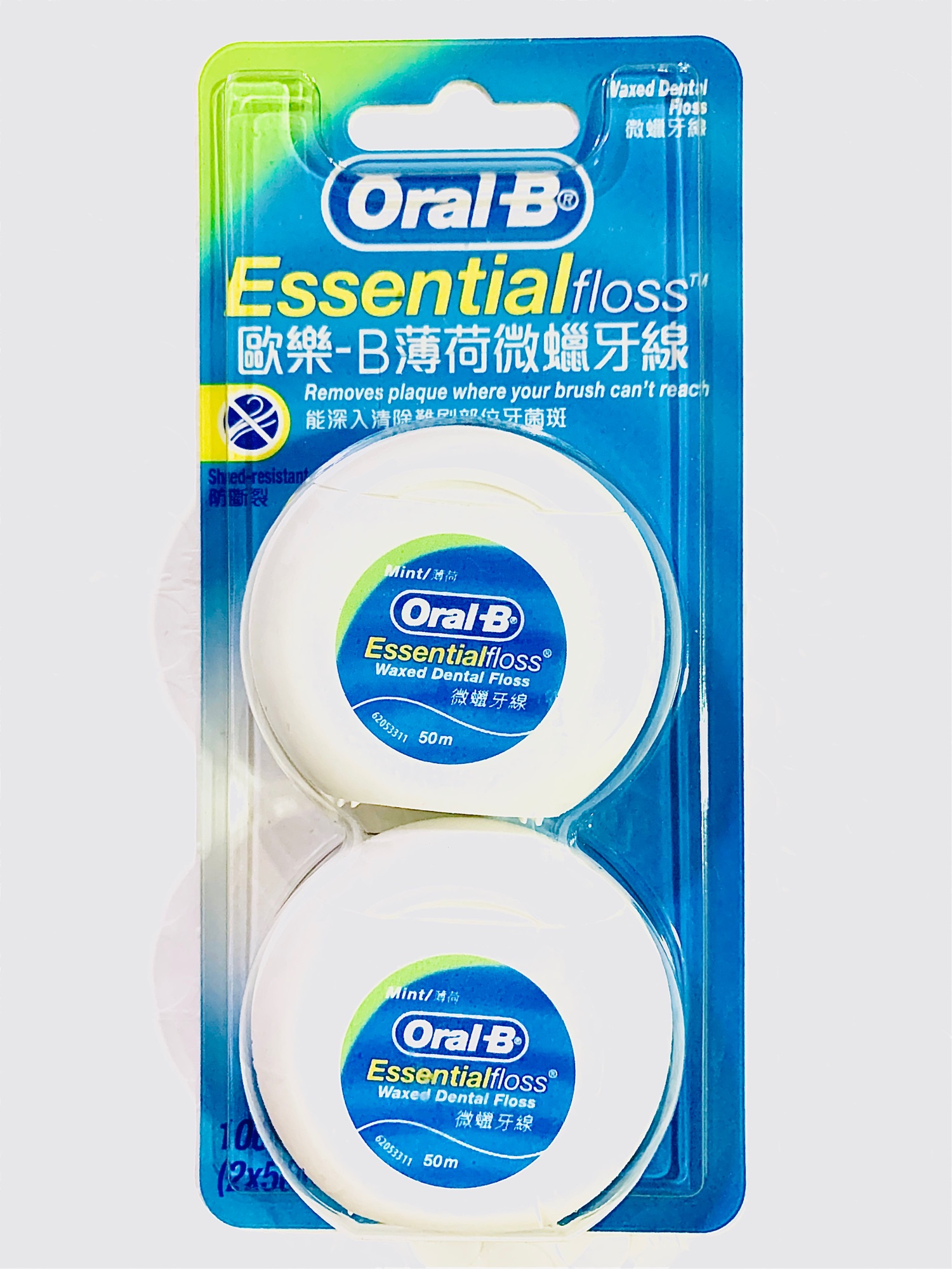 ไหมขัดฟัน x2 (แพ็คคู่) Dental floss Oral B (twin packs) ฉลากไต้หวัน