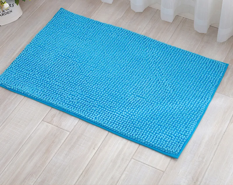 พรมเช็ดเท้า ขนาด 40x60cm พรมนาโน พรมตัวหนอน ผ้าเช็ดเท้า ขนนุ่ม ดักฝุ่น ซับน้ำได้ดี