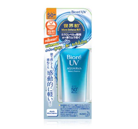 Biore UV Aqua Rich Watery Essence SPF50+/PA++++ 15g.กันแดดยอดขายอันดับ 1 ทั้งไทยและญี่ปุ่น จากบิโอเร รูปแบบเอสเซนส์