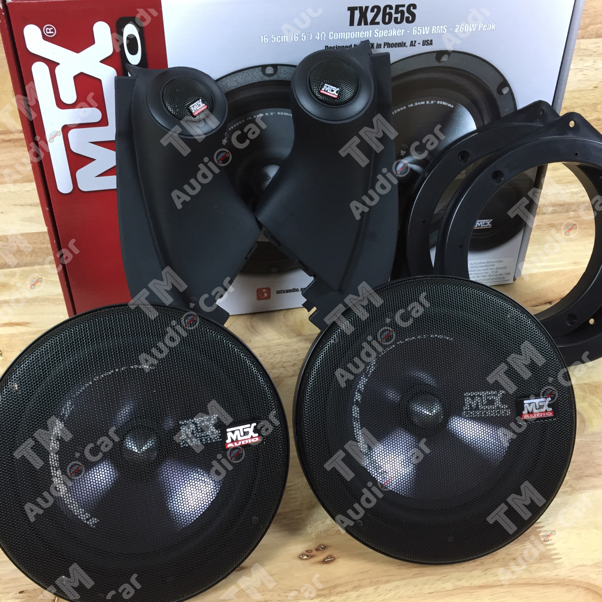 หูช้างตรงรุ่น ISUZU D-MAX / CHEVCOROLADO 2002-2011 + ลำโพงแยกชิ้น 6.5” MTX-TX265S 260W + ฐานรองลำโพง จำนวน 1คู่ ราคา 3,150 บาท*ส่งฟรี