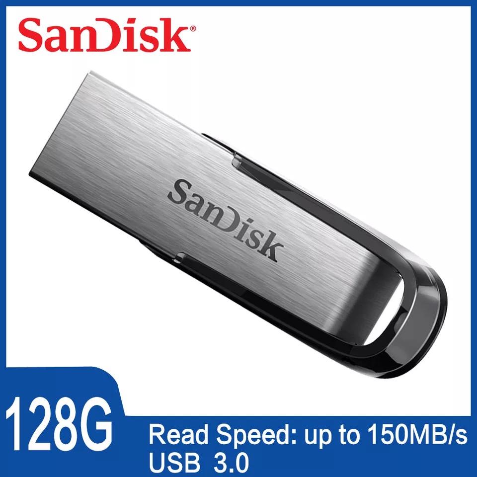 Sandisk USB 3.0 CZ73 Ultra Flair 128GB Pen แฟลชไดรฟ์ 150 mb / s Sandisk USB ติด 3.0 pendrive Original CZ73 หน่วยความจำไดรฟ์ปากกา U ดิสก์