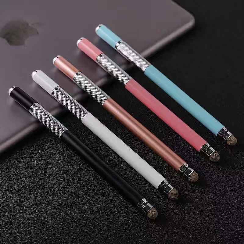 พร้องส่ง(Pen012)ปากกาทัชหน้าจอ Stylus Pen แบบหัวถักและแบบจานสำหรับ Smartphones และ Tablets ทุกรุ่น สีสันสวยงาม