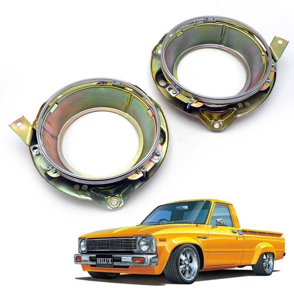 เบ้าไฟหน้า ซ้าย + ขวา เหล็ก ทรงกลม Hilux RN30 Pick Up 1973-1983 Toyota ราคา 720 บาท*ส่งฟรี