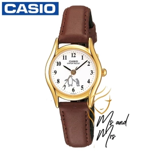 ภาพหน้าปกสินค้าCasio นาฬิกาข้อมือผู้หญิง สายหนังแท้ รุ่น LTP-1094Q ที่เกี่ยวข้อง