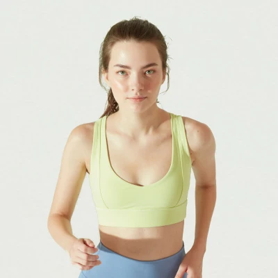 On The Blogs - Double-V Bra in Lime