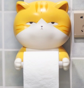 ภาพหน้าปกสินค้าRooco Cat แมวน่ารัก ที่แขวนกระดาษทิชชู่ ผ้าเช็ดมือ ตกแต่งบ้านและห้องน้ำ (ไม่ต้องเจาะ) ที่เกี่ยวข้อง