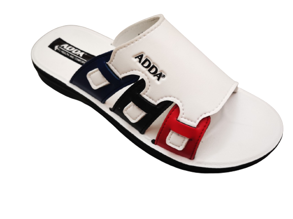 Genuine ADDA men's sandals Men's casual summer shoes, popular men's shoes, no fatigue when wearing them, light front straps, soft and comfortable, ADDA model 71K08-M1 (white, black) ราคา 195 บาท*ส่งฟรี