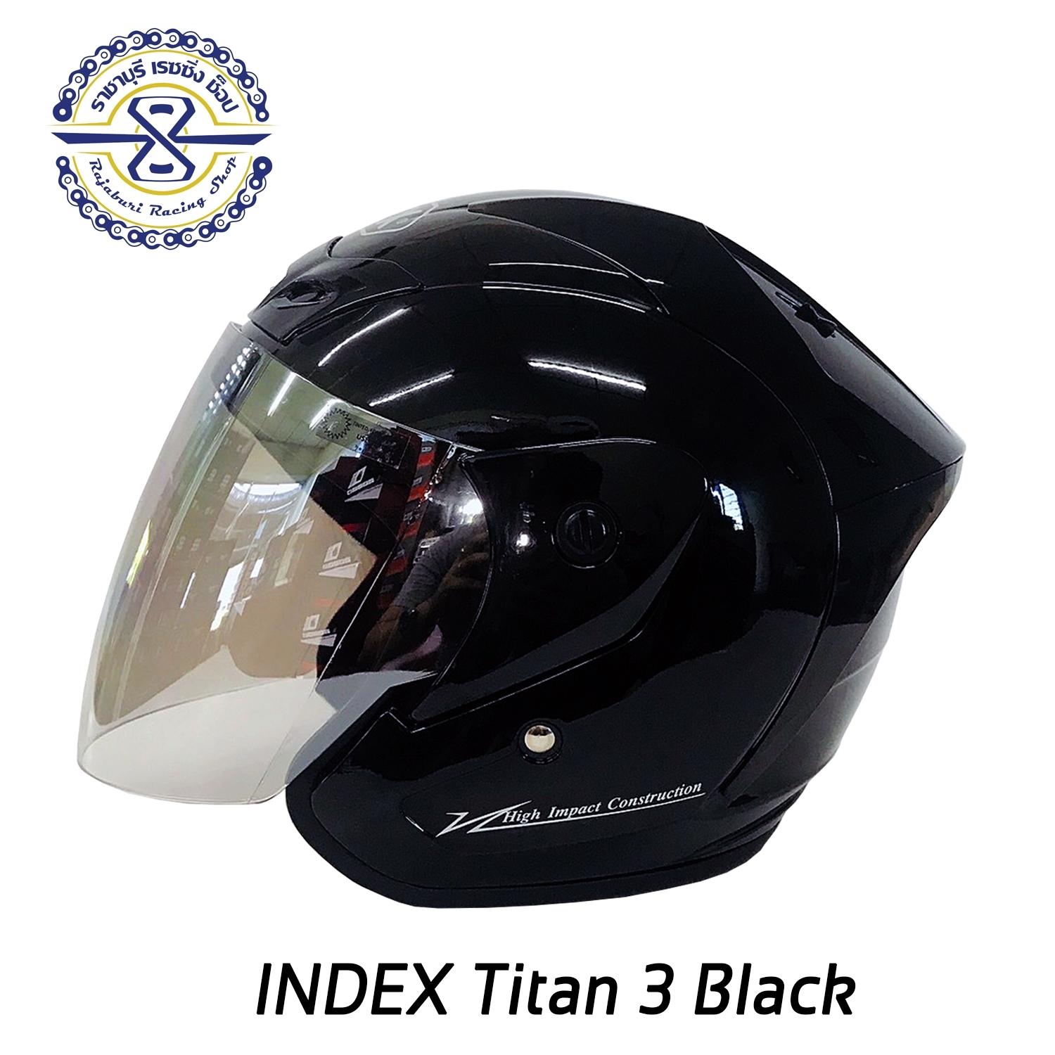 หมวกกันน็อค Index Titan 3  มีให้เลือก หลายสี ทรงหมวก Open Face