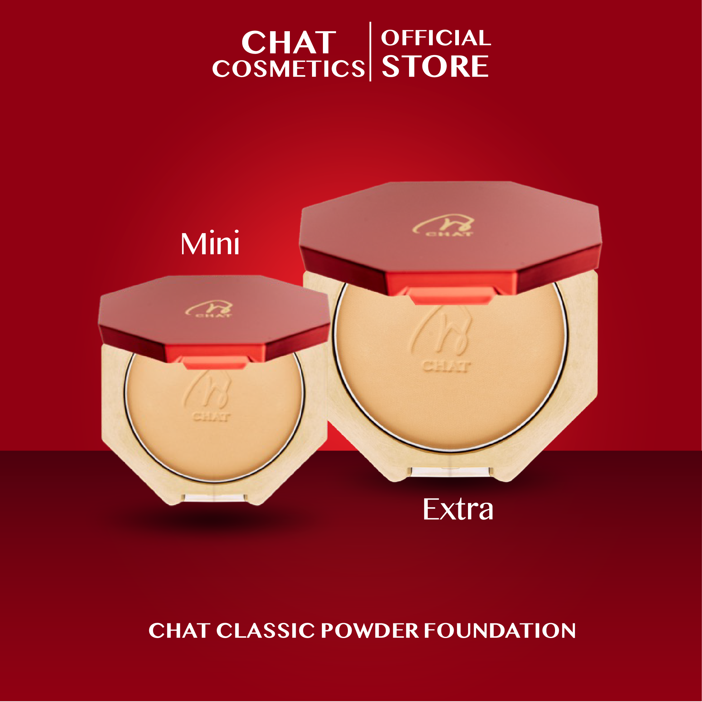 Chat Classic Powder Foundation (Genuine) ราคา 490 บาท*ส่งฟรี