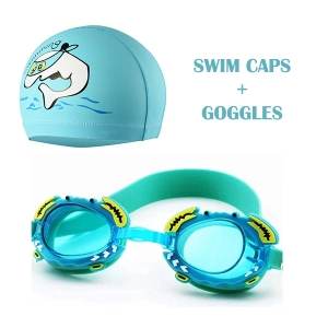 ภาพหน้าปกสินค้าชุดอุปกรณ์ แว่นว่ายน้ำ สำหรับเด็ก Swim Goggles Set for Kids มีหมวกว่ายน้ำ + แว่นว่ายน้ำ ครบชุด ที่เกี่ยวข้อง