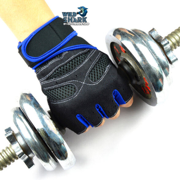 ถุงมือฟิตเนส wild Sharkรุ่น XLY 202 ถุงมือยกน้ำหนัก ถุงมือฟิตเนส ถุงมือรัดข้อ Fitness Glove