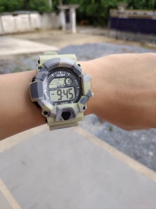ภาพหน้าปกสินค้านาฬิกาข้อมือผู้หญิงและผู้ชายสไตล์สปอร์ต SK-1101 สายยาง ระบบ Digital (ลายพรางทหาร) ที่เกี่ยวข้อง