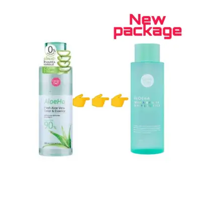 Cathy doll Aloeha Fresh Aloe Vera Toner & Essence 300 ml. เคที่ดอลล์ อโลฮ่า โทนเนอร์ & เอสเซนต์ 90% ปรับสภาพผิว ชุ่มชื่น ขนาด 300มล. 1 ขวด