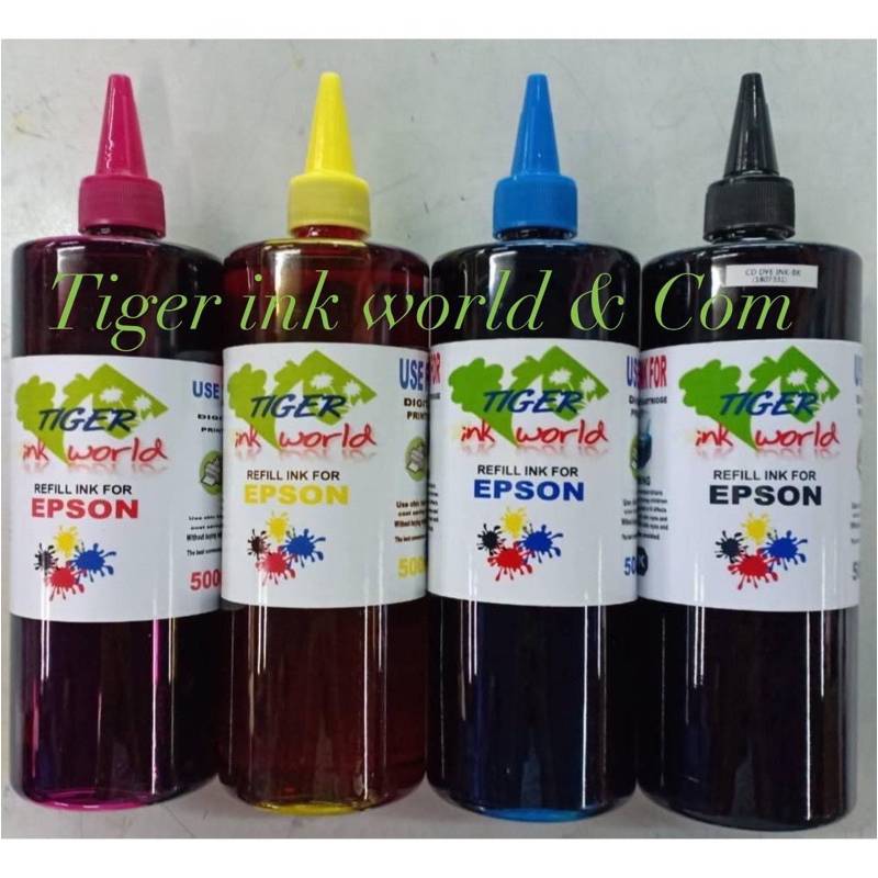 ใช้คูปองลดเพิ่ม 100 หมึกเติม Epson Inkjet 500ml Tiger Ink เทียบเท่า เติม EPSON ได้ทุกรุ่น ราคา 230 บาท*ส่งฟรี