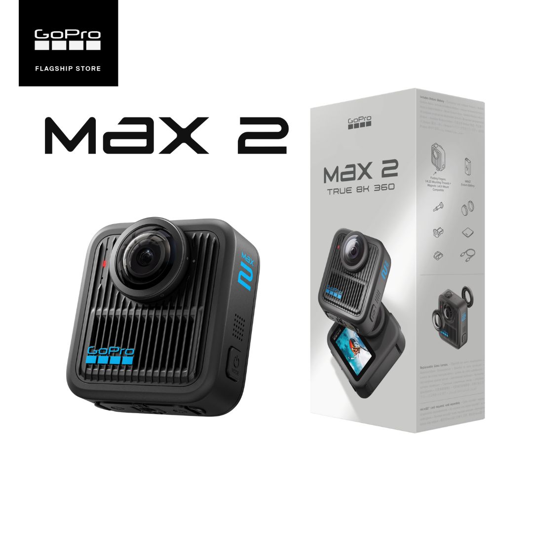(Thai Center Warranty 1 Year) Gopro Max2 360 Degree Action Camera with 8K Clarity ราคา 17,500 บาท*ส่งฟรี