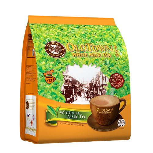 ชา OLD TOWN WHITE COFFEE 3 in 1 White Milk Tea กาแฟสำเร็จรูป โอนทาวน์ สูตร ชาขาว ขนาด 1 ห่อใหญ่ 13 ซองเล็ก