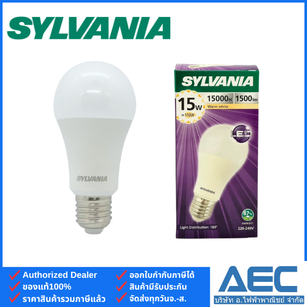 SYLVANIA หลอดไฟLED BULB รุ่นToLEDo Basic Plus 15W A60 E27