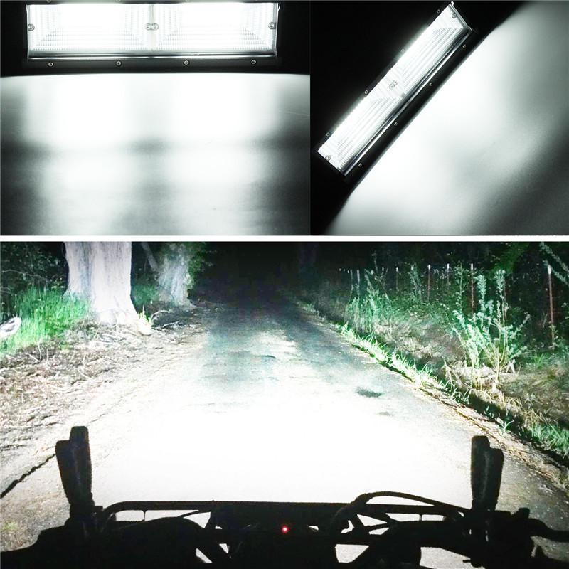 New สว่างสุดยอด !! LED Light Bar ไฟรถยนต์ 144W สปอร์ตไลท์ไฟรถยนต์led ไฟหน้ารถ ไฟท้าย 12V-24V เเสงขาว งานพรีเมี่ยม สว่างมาก เเสงพุ่งเเละเเสงกระจาย (เน้นเเสงกระจาย 60% ) งานพรีเมี่ยม เเสงขาว 12V-24V จำนวน 1 ชิ้น