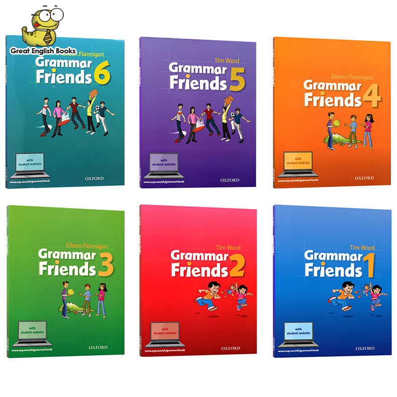 (In Stock) พร้อมส่ง ชุดหนังสือแกรมม่า Grammar Friends Set of 6 books ✅level 1 - level 6 (With answer No CD)