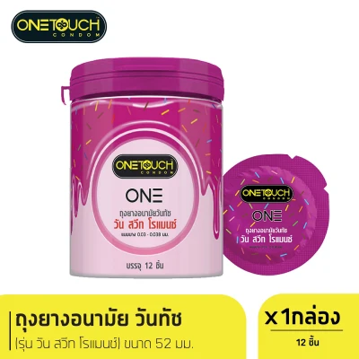 condom Onetouch One Sweet Romance 12 pcs smooth texture size 52