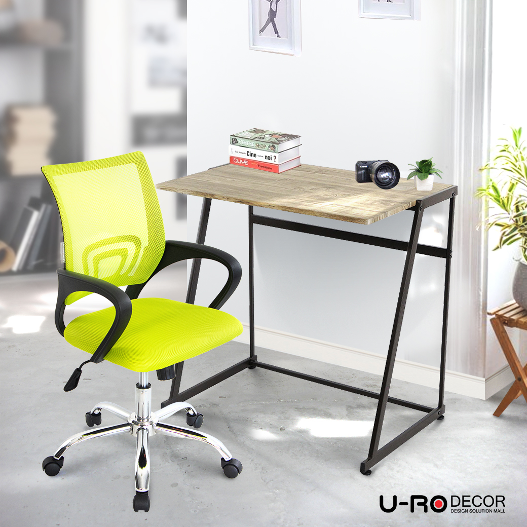 U-RO DECOR ชุดโต๊ะทำงานอเนกประสงค์ รุ่น LUXOR (ลักซอร์) สีโอ๊ค + เก้าอี้สำนักงาน รุ่น ICHI (อิชิ) ราคา 2,190 บาท*ส่งฟรี