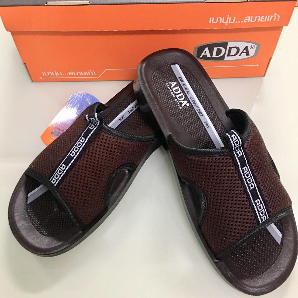 รองเท้าแอดด้า Shoe ADDA PU 7J05-M1 Brown M3 size 39-45 สีน้ำตาล ทำจากพียูสวมใส่เบา สบายเท้า ผลิตจากวัสดุคุณภาพ ดีไซน์ทันสมัย