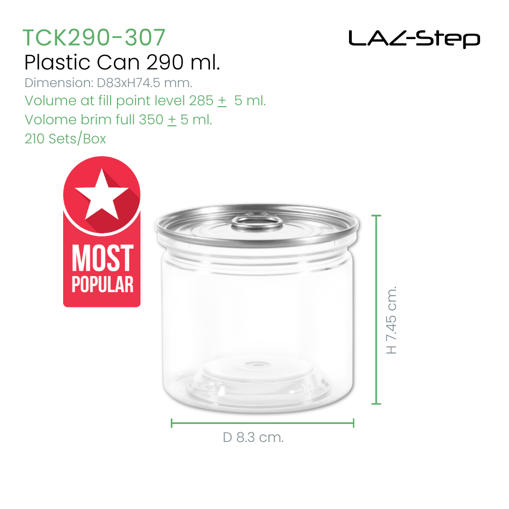 LAZ-Step PET CANS TCK290R307 290 ml. (210 Sets/Carton) ราคา 1,792 บาท*ส่งฟรี