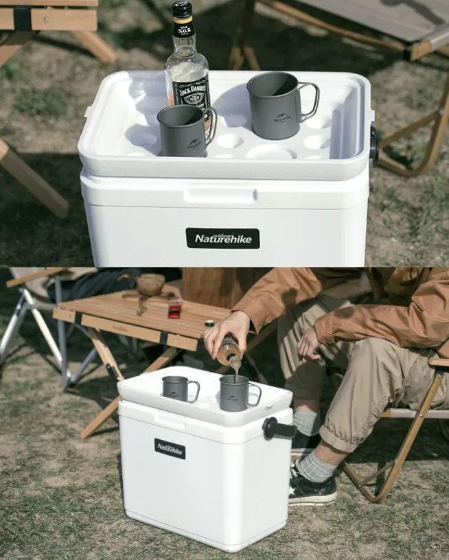 ถังน้ำแข็ง กระติกน้ำแข็ง cooler น้ำหนักเบา Camping Vacuum Box 13L.