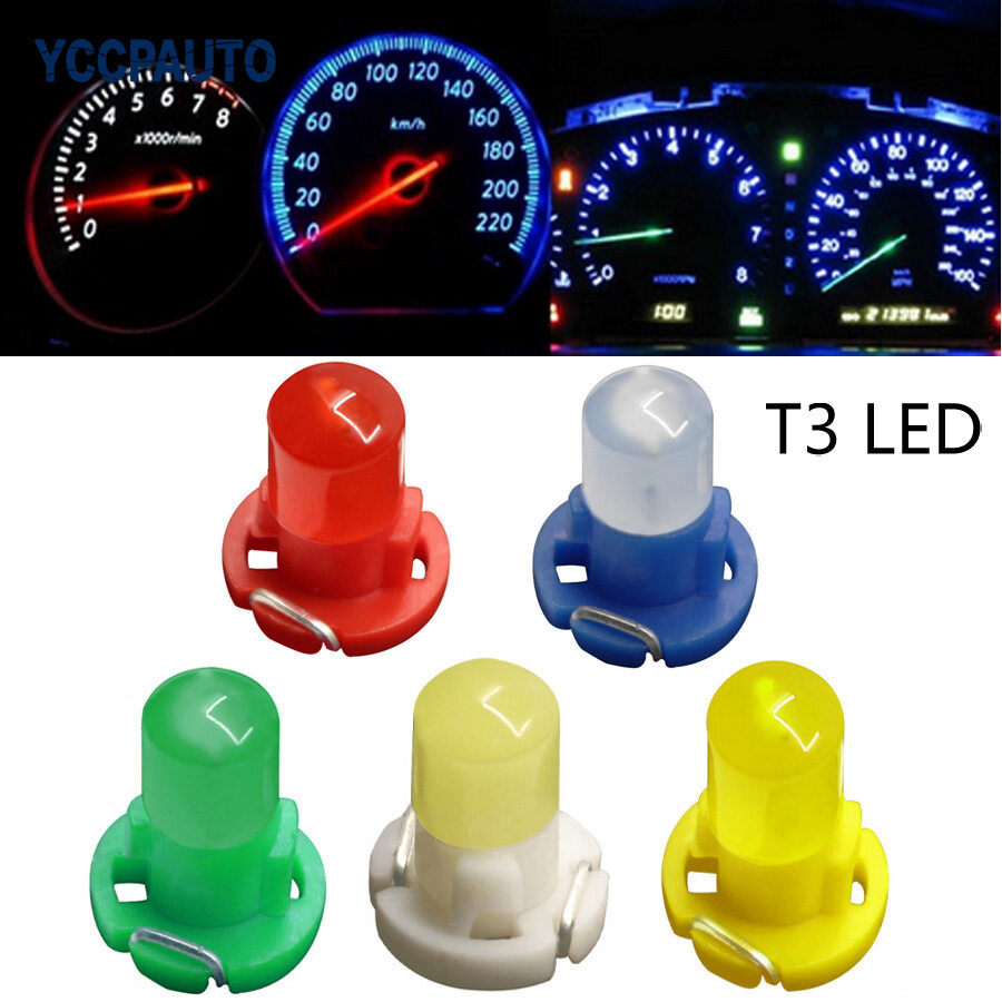 หลอดไฟ LED T3, T4สีขาว สีฟ้า สีแดง สีน้ำเงิน สีเขียว สีส้ม / หลอดไฟ AC / หลอดไฟเรือนไมล์