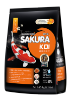 อาหารปลา SAKURA KOI สูตรเร่งโต (เม็ดจม) ขนาด 1.25 กิโลกรัม เม็ดไซด์ L