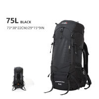 BSWOLF 75L Camping Backpack Travel Sport Bag with Rain Cover Climbing Mountain Hiking Outdoor Backpacking Hiking Bag