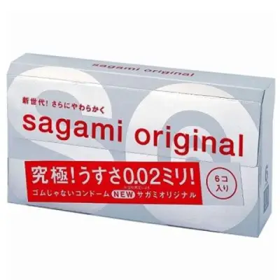 Sagami Original size M 0.02m Japanese Condom - 6 pcs