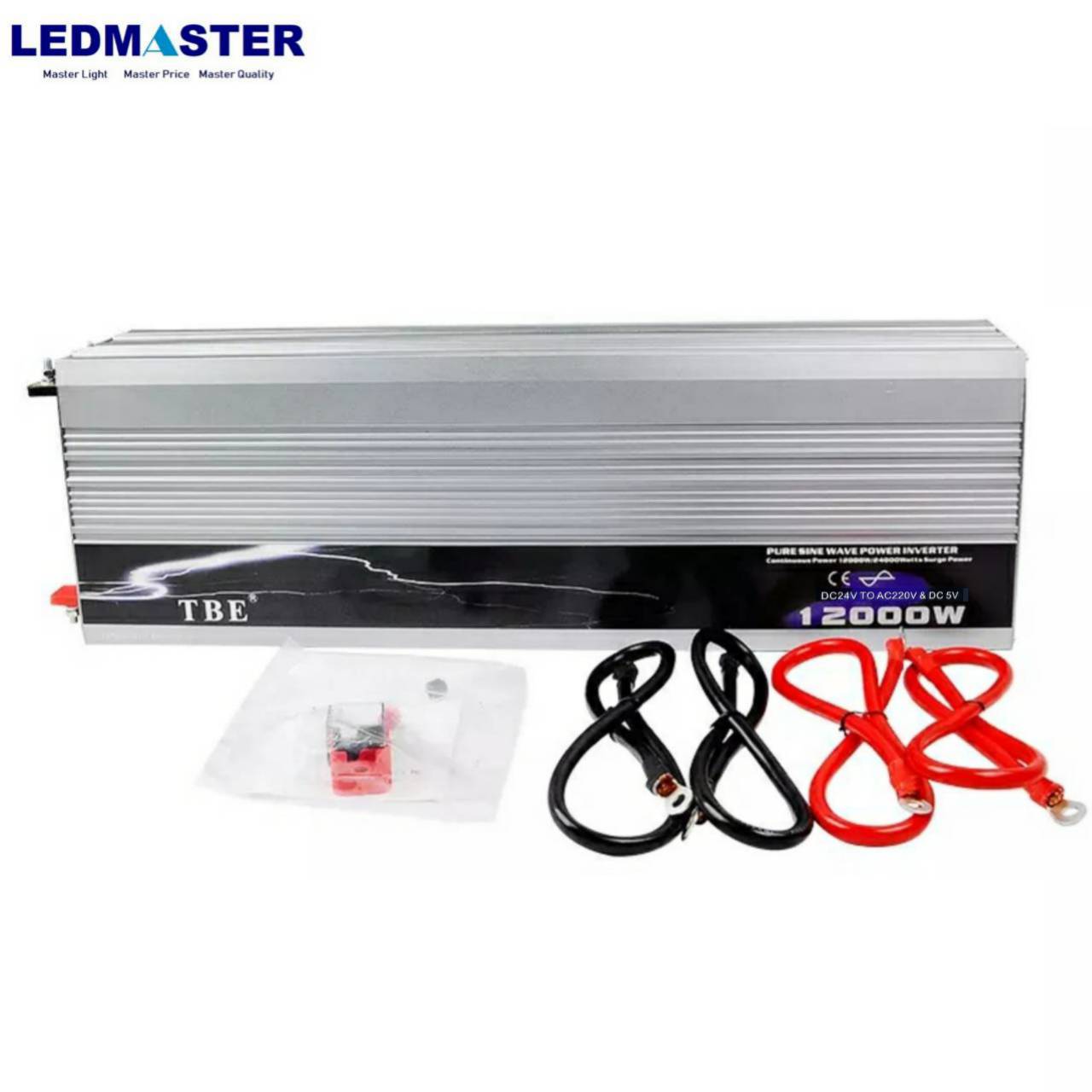 พร้อมส่ง อินเวอร์เตอร์ ยี่ห้อ TBE 12000W 24V Inverter Pure Sine Wave คลื่นเพียวซายน์เวฟ กระเเสไฟบริสุทธิ์ (กระเเสไฟนิ่ง) เครื่องแปลงไฟรถเป็นไฟบ้าน