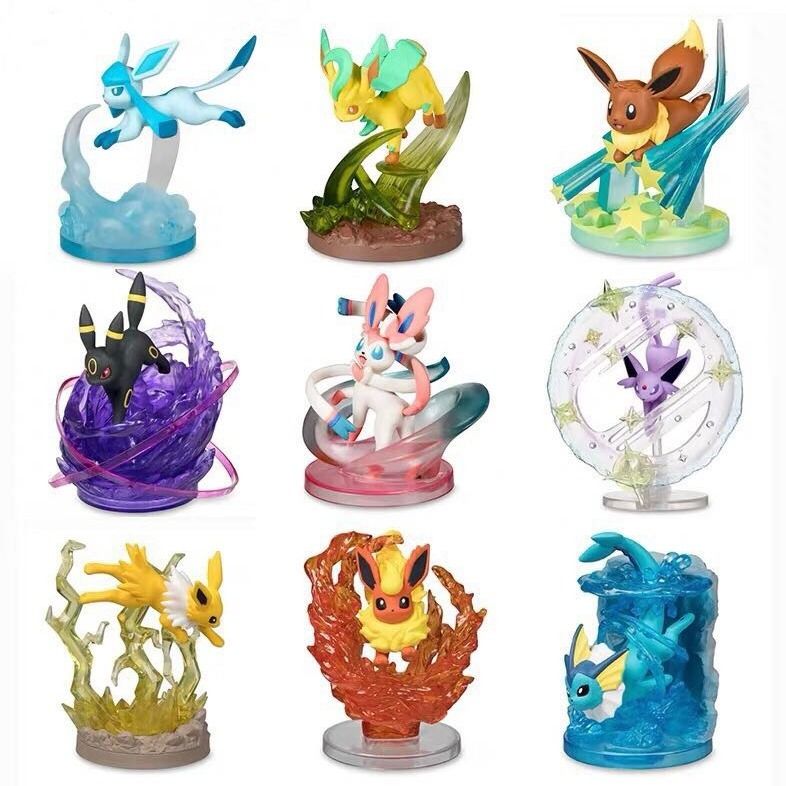 Pokemon Toys Skills Museum，Eeveelution family.โปเกมอน พิพิธภัณฑ์ทักษะ，