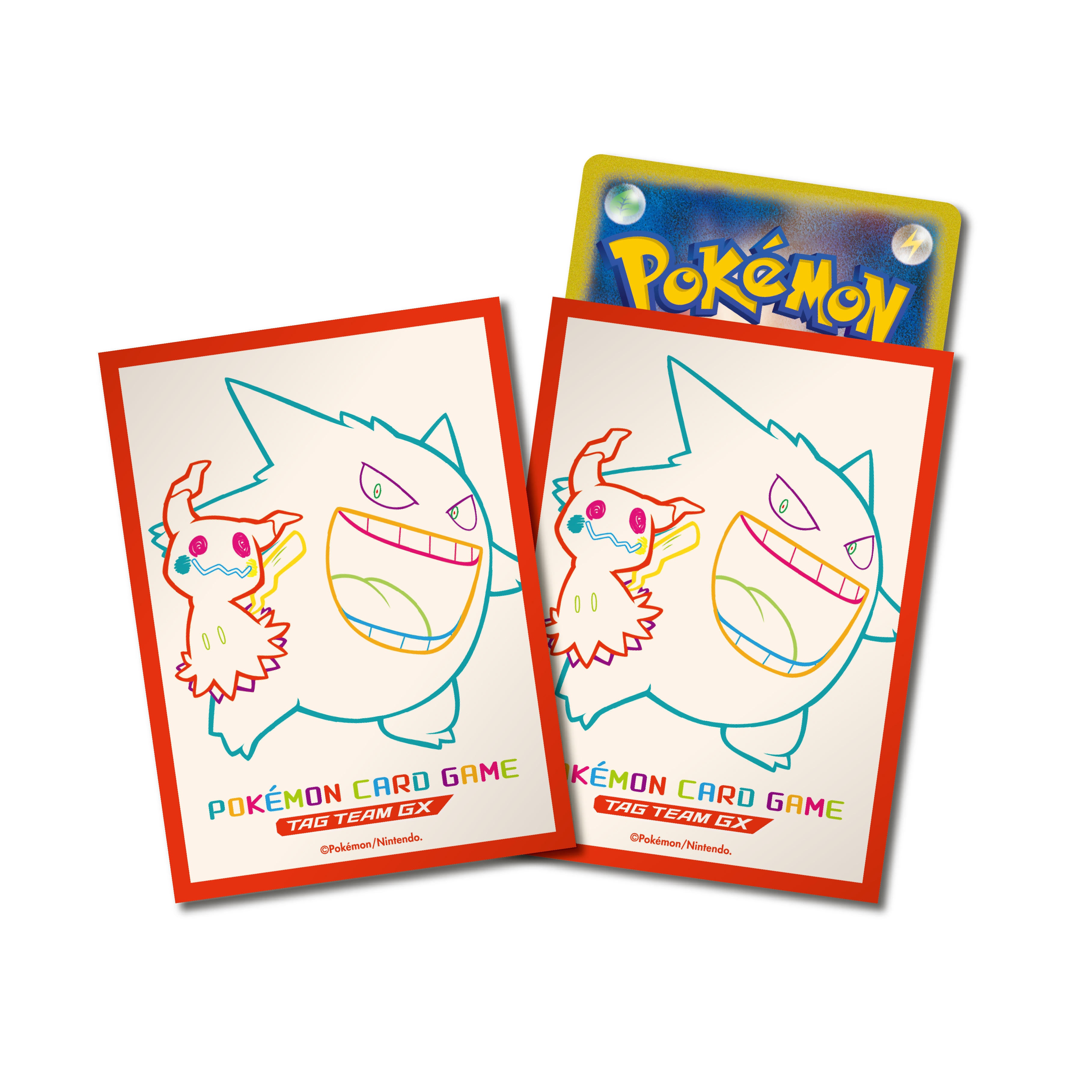 Pokemon Sleeve - ลาย Gengar & Mimikyu TAG TEAM GX ลิขสิทธิ์แท้ Pokémon Center สลีฟ, ซองการ์ด, ซองใส่การ์ด, Sleeve
