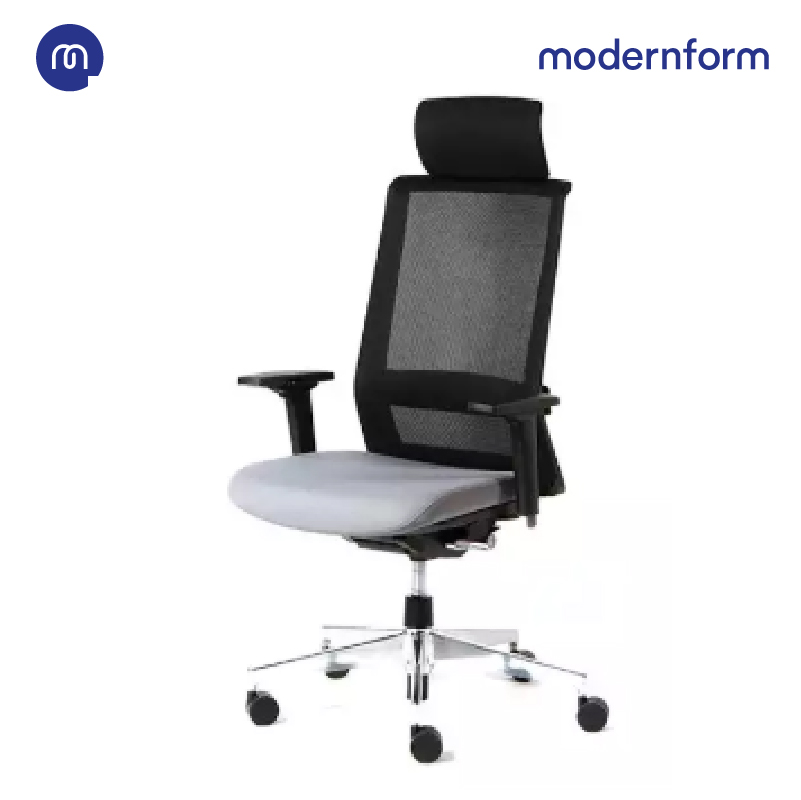 Modernform เก้าอี้เพื่อสุขภาพ เก้าอี้ผู้บริหาร เก้าอี้สำนักงาน เก้าอี้ทำงาน เก้าอี้ออฟฟิศ  รุ่น HOWARD เก้าอี้รองรับสรีระบั้นเอวเเละแผ่นหลังได้อย่างลงตัว  พนักพิงระบบซินโครไนซ์ล็อคได้ 3 ระดับ