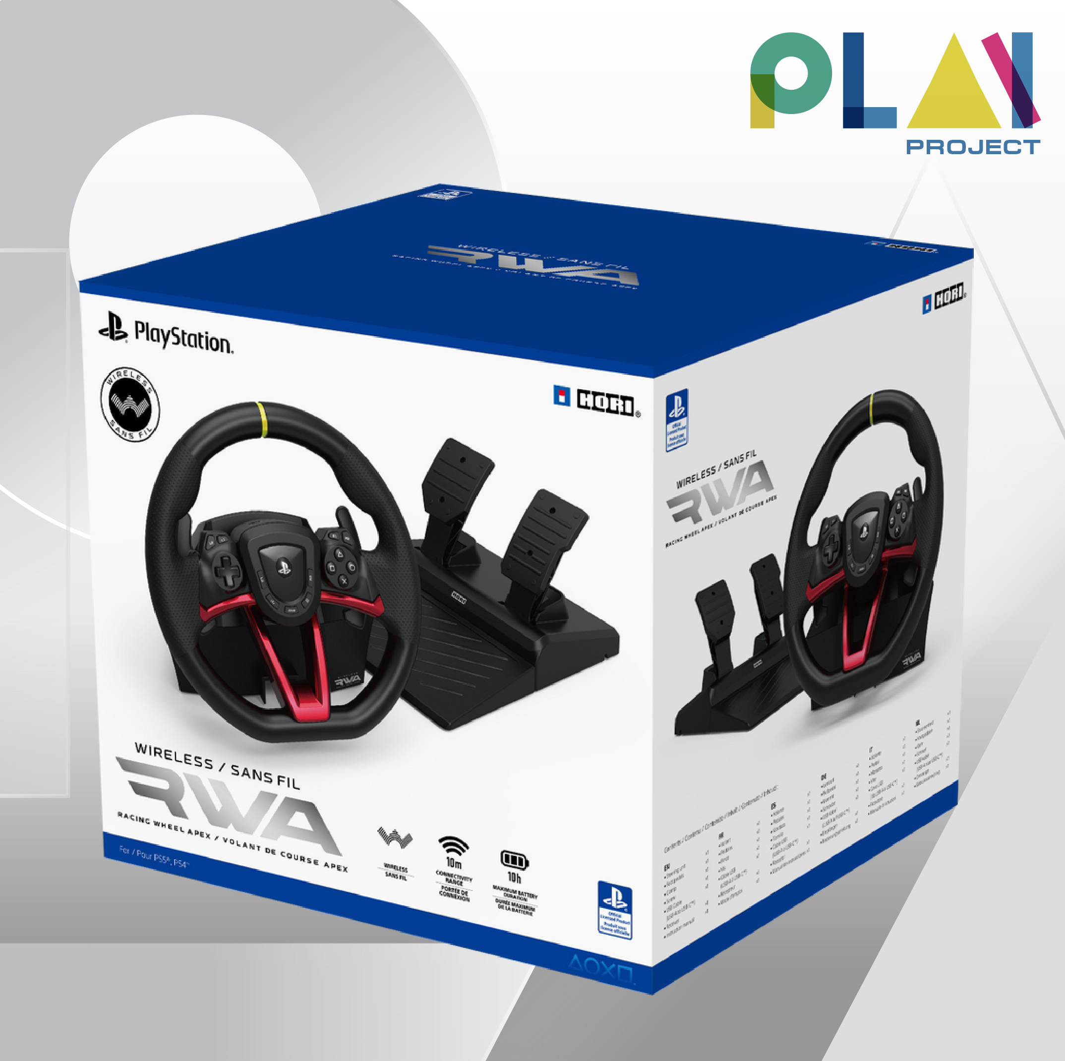 HORI Wireless Racing Wheel APEX for PlayStation4/5 [PC] [PS4] [PS5] [จอยพวงมาลัย] [มือ1] ราคา 6,990 บาท*ส่งฟรี
