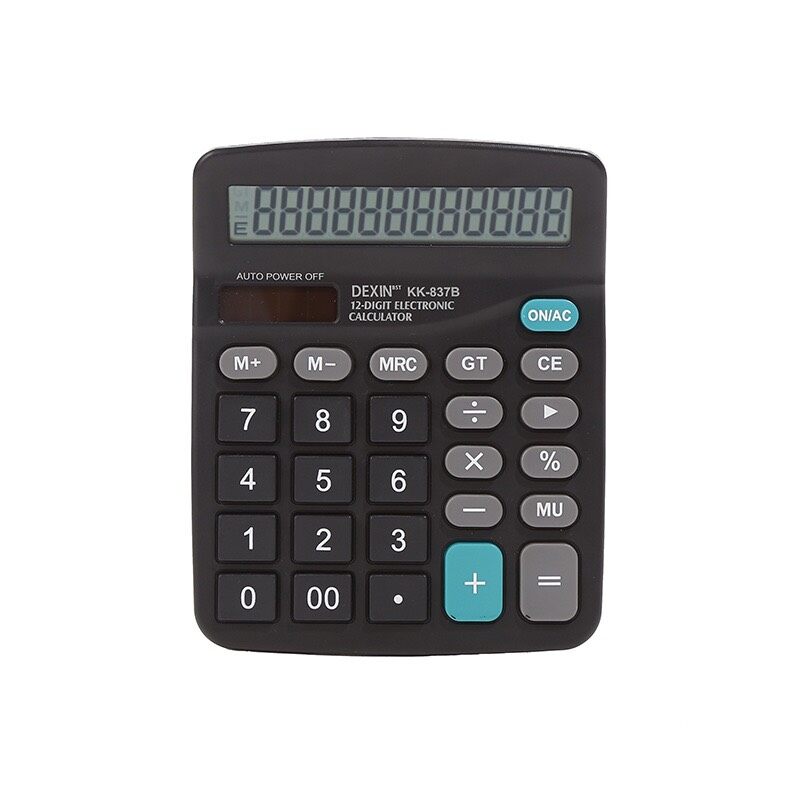 เครื่องคิดเลข 12 หลัก สีดำ 12 Digits Electronic Calculator