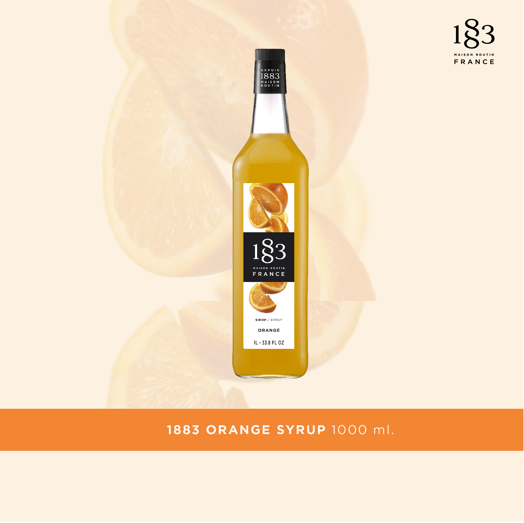 ORANGE SYRUP 1000 ml. (SKU 1655) ราคา 648 บาท*ส่งฟรี