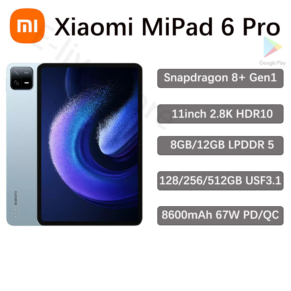 Global Rom Xiaomi Pad 6 Pro 11 inch Tablet PC Snapdragon 8+ Gen 1