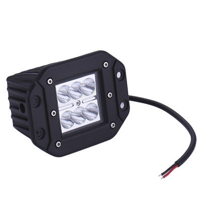 NEW 2019 ได้ 2 โคม !! LED SPOTLIGHT 18W ไฟสปอตไลท์รถ ไฟหน้ารถยนต์ ไฟท้ายรถ ไฟถอยรถ ไฟรถมอเตอร์ไซค์ บิ๊กไบค์ ATV สว่างสุดยอด เเสงพุ่งสุดขีด 12V-24V เเสงขาว งานพรีเมี่ยม รุ่นหนา