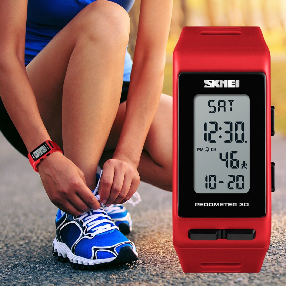 SKMEI Smart watch นับก้าวเดิน วัดแคลอรี่ (ของแท้ 100% ส่งเร็ว! พร้อมกล่องอุปกรณ์ ครบเซ็ท) นาฬิกา Fitness trackes รุ่น SK1363SK1363_