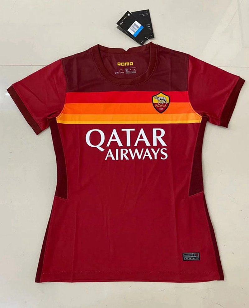 เสื้อฟุตบอลหญิง 2021 Rome Home Thailand High Quality Football Jersey