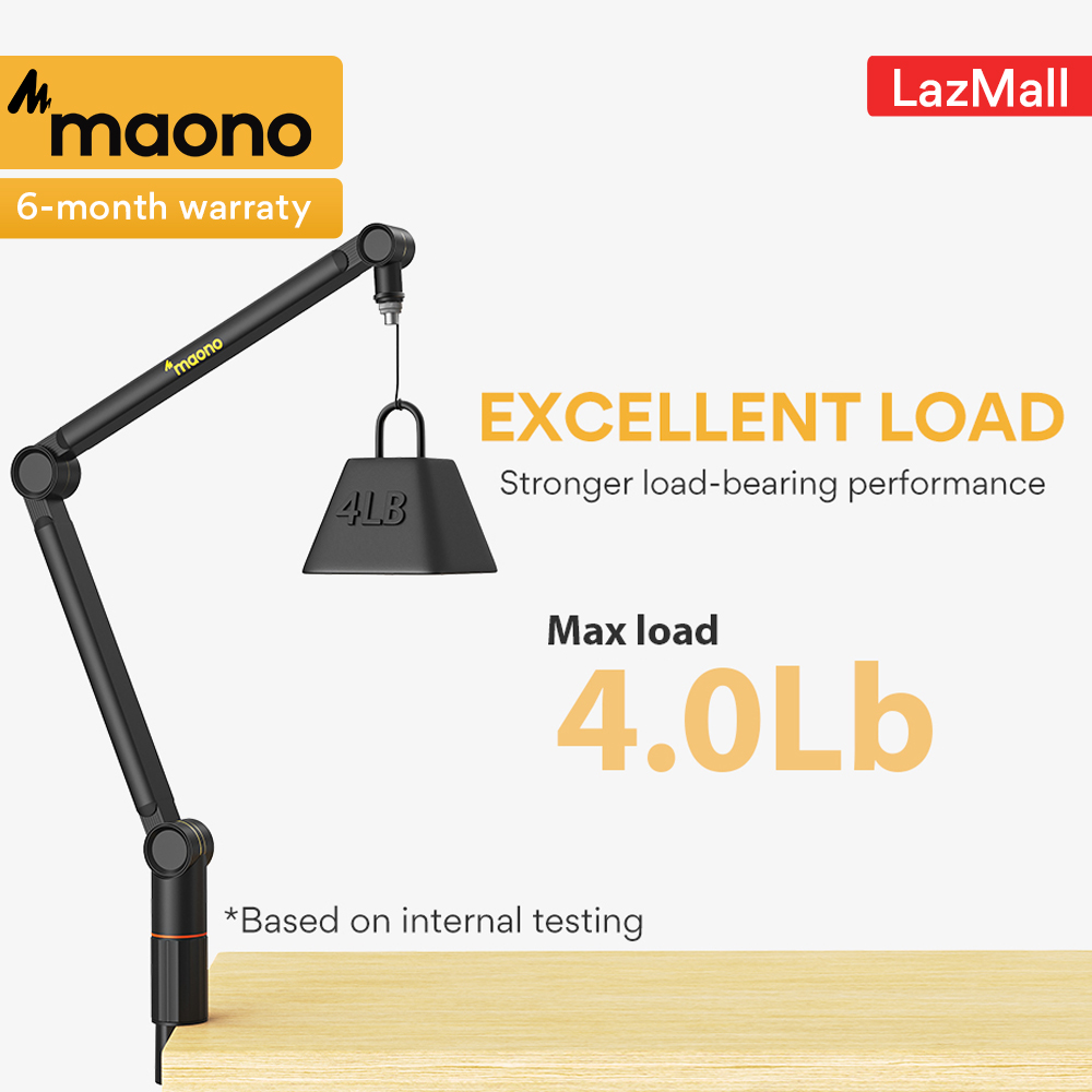 MAONO BA90 Microphone Boom Stand Super load bearing capacity for Microphone ราคา 330 บาท*ส่งฟรี