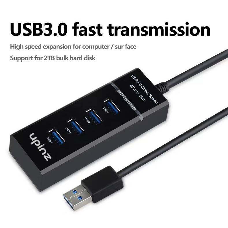 Upinz รุ่น UP303 HUB USB3.0 SuperSpeed  โอนถ่ายข้อมูลได้รวดเร็ว 4พอร์ต