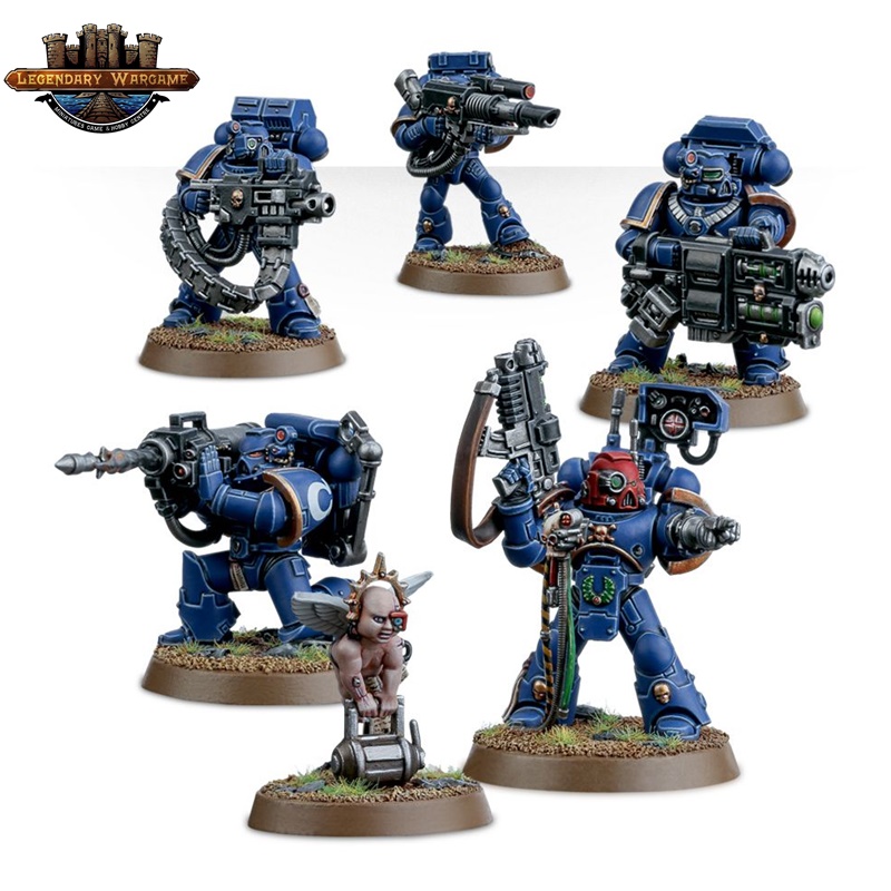 [Fพร้อมส่ง] SPACE MARINE DEVASTATOR SQUAD โมเดลเกมสนามจำลอง