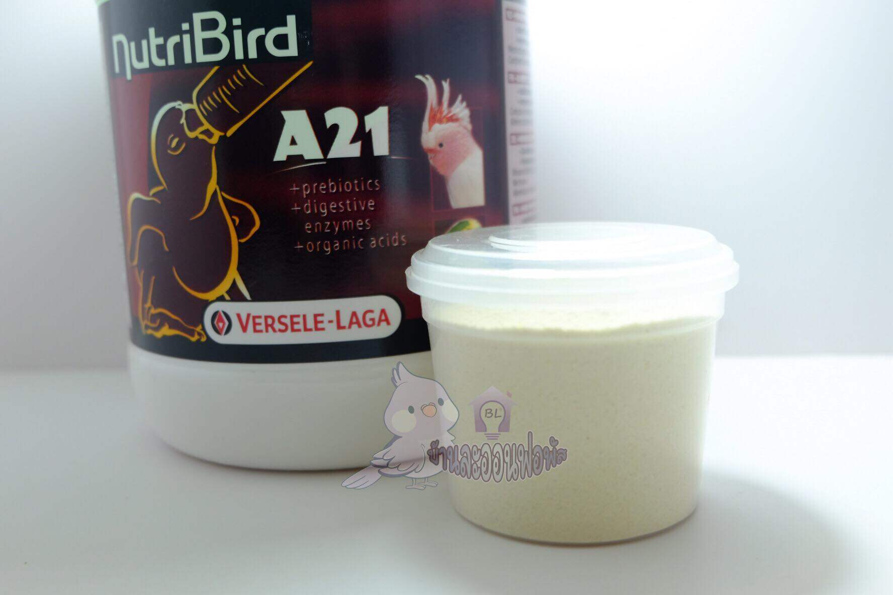 อาหารนก อาหารนกลูกป้อน21 (แบ่งบรรจุ 80 กรัม) สูตรสายพันธ์นกเล็ก สำหรับนกแรกเกิด NutriBird A21 (นูทรีA21) อาหารลูกนก อาหารลูกป้อน