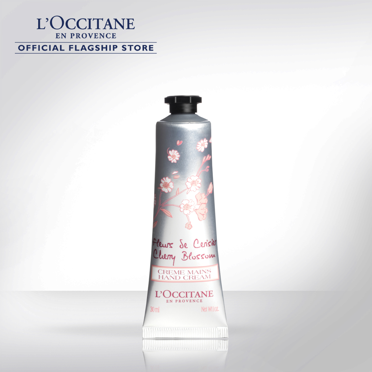 L'Occitane Cherry Blossom Hand Cream 30ml ล็อกซิทาน ครีมทามือ เชอร์รี่ บลอสซัม แฮนด์ครีม 30 มล. (ผิวมือ, ผิวนุ่ม, ผิวฝ่ามือ, มือ, เชีย บัตเตอร์)