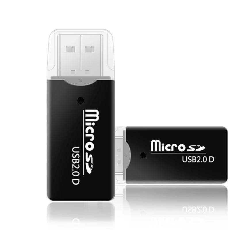 ตัวอ่าน ไมโคร เอสดี การ์ด แบบ พกพา MicroSD Card Reader USB 2.0 (ราคาไม่รวมเมม) 480 Mbps รองรับ เมม สูงสุด 64GB