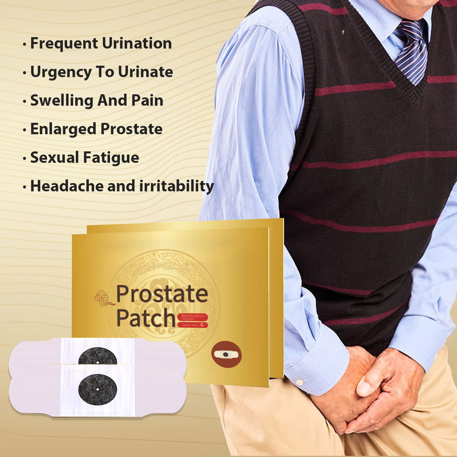【2/4 PCS】 Prostate patch genuine magnetic heating patch men's physiotherapy hyperplasia, hypertrophy, frequent urination, urinary incontinence, chronic prostatitis ราคา 499 บาท*ส่งฟรี